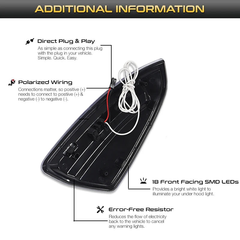 White LED Side Mirror Turn Signal Light