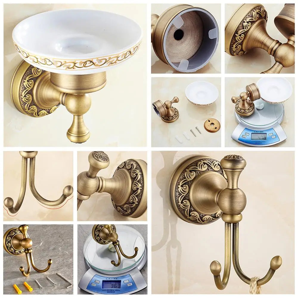Antique Bronze Bathroom Accessories Set