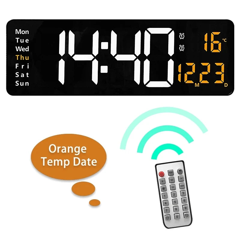 Large Digital Wall Clock