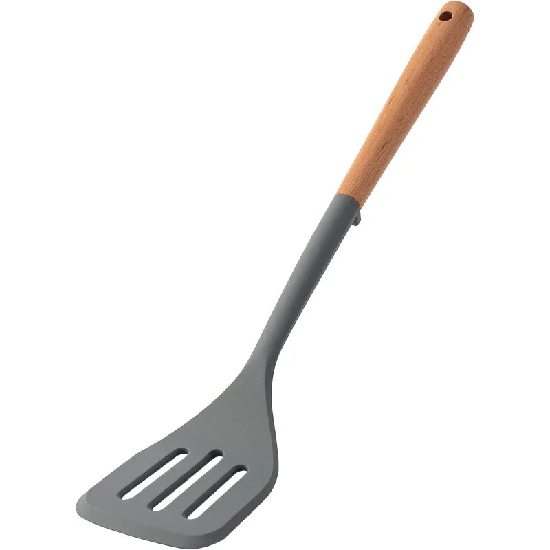 Wooden Handle Silicone Cooking Spatula
