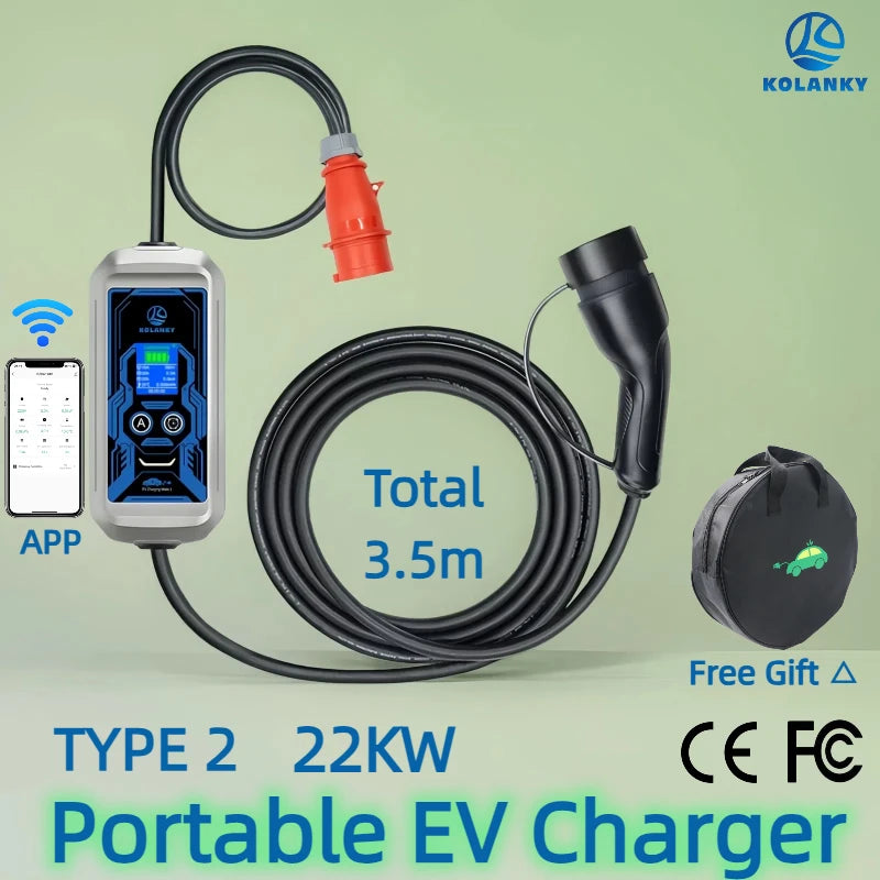 Portable Type2 with 3.5m Cable & APP Control