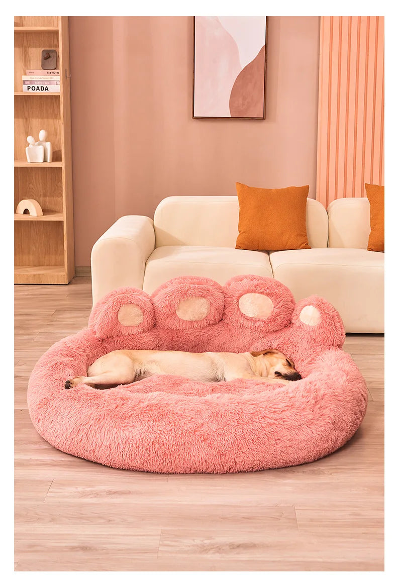 Fluffy Dog & Cat Bed Basket