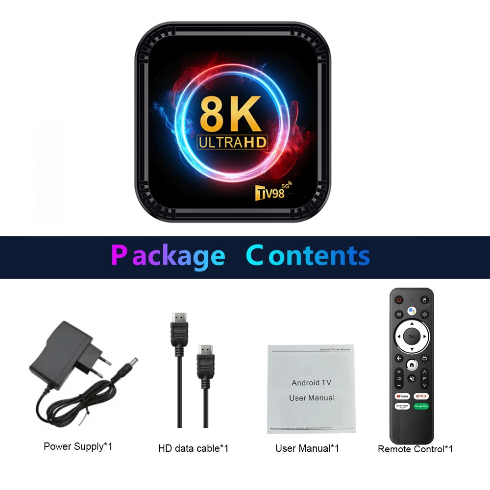 TV98 RK3528 Ultra HD 8K Smart TV Box