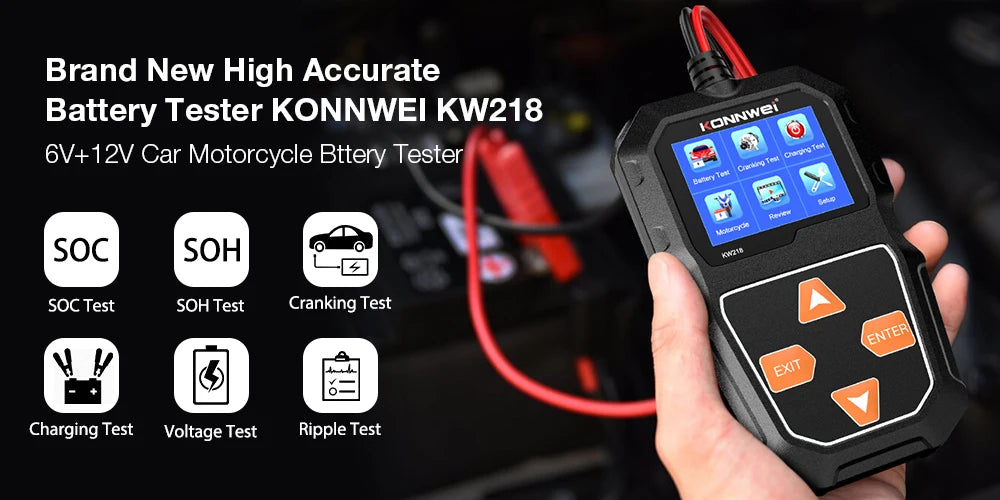 Battery Analyzer & Cranking/Charging Circuit Tester 100-2000CCA