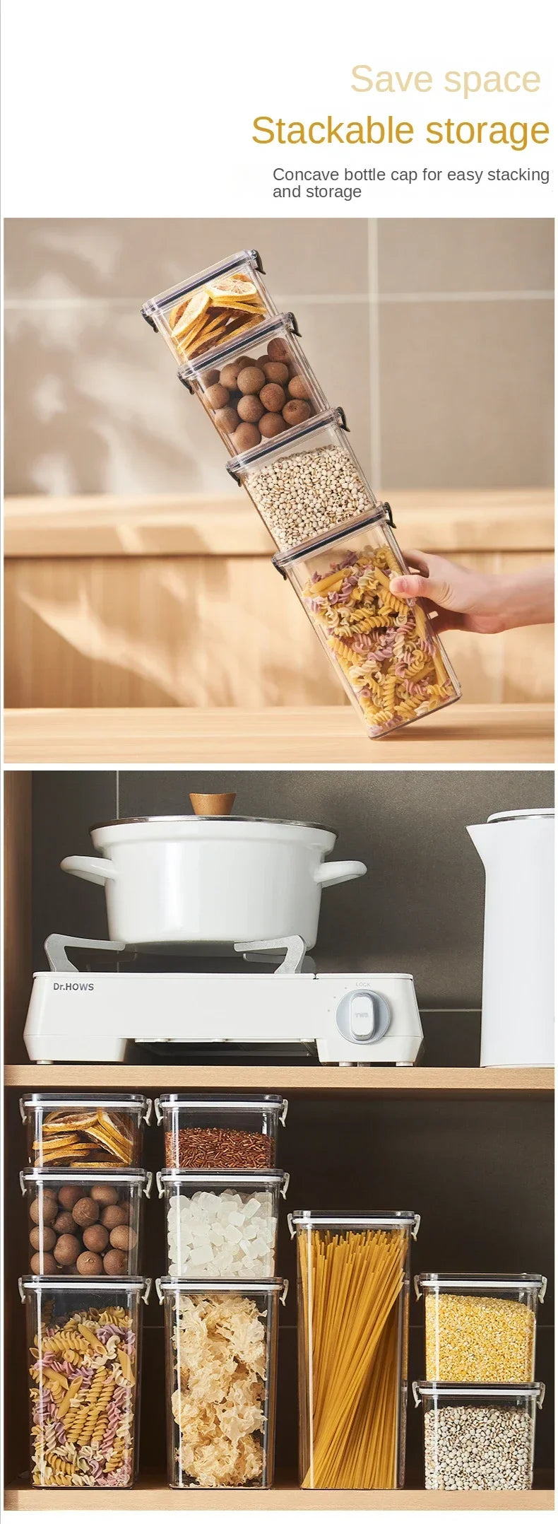 Large Capacity Sealed Kitchen Storage Container