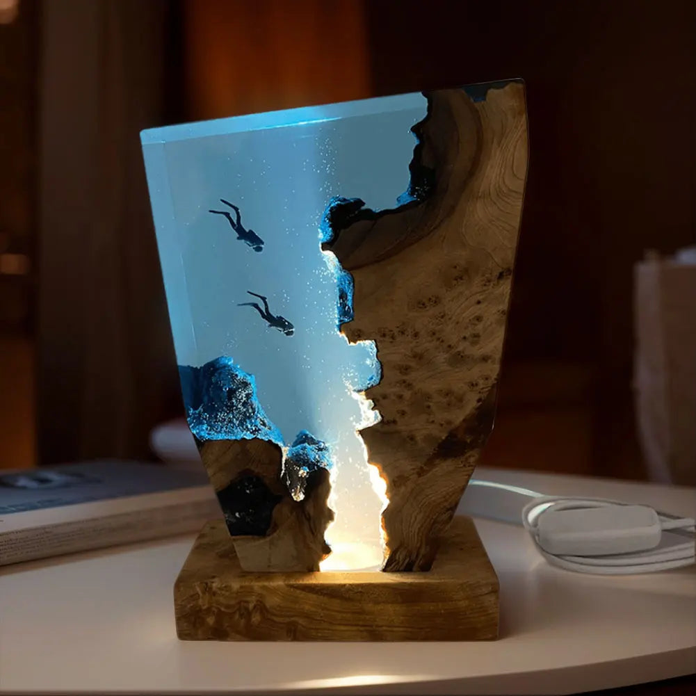 Seabed Exploration Resin Table Light