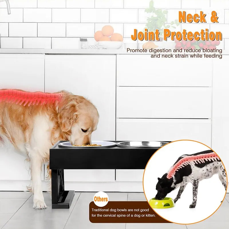 Adjustable Height – Customizable for pet comfort