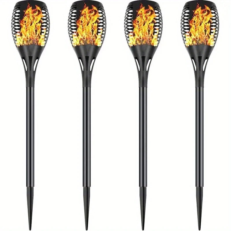 12LED Solar Flame Torch Light