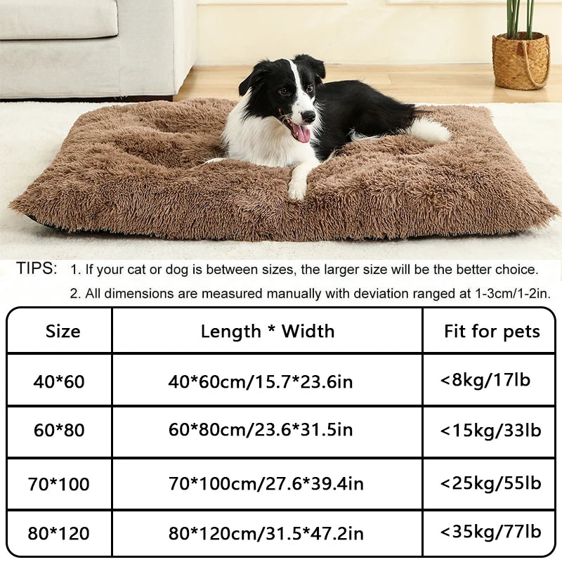 Soft Plush Dog & Cat Bed Basket