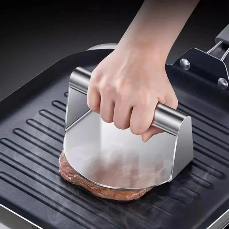 Stainless Steel Hamburger Meat Press – 1PC