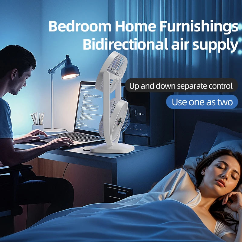 USB Rechargeable Portable Desktop Fan – Rotatable Design