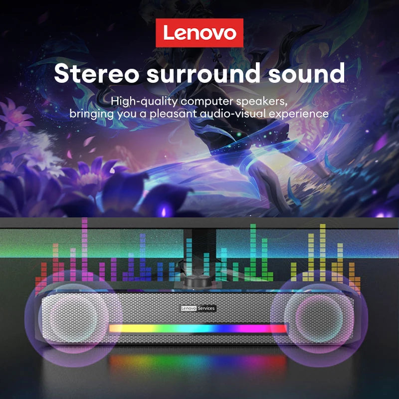 Lenovo Wired & Bluetooth 5.0 Soundbar with Subwoofer