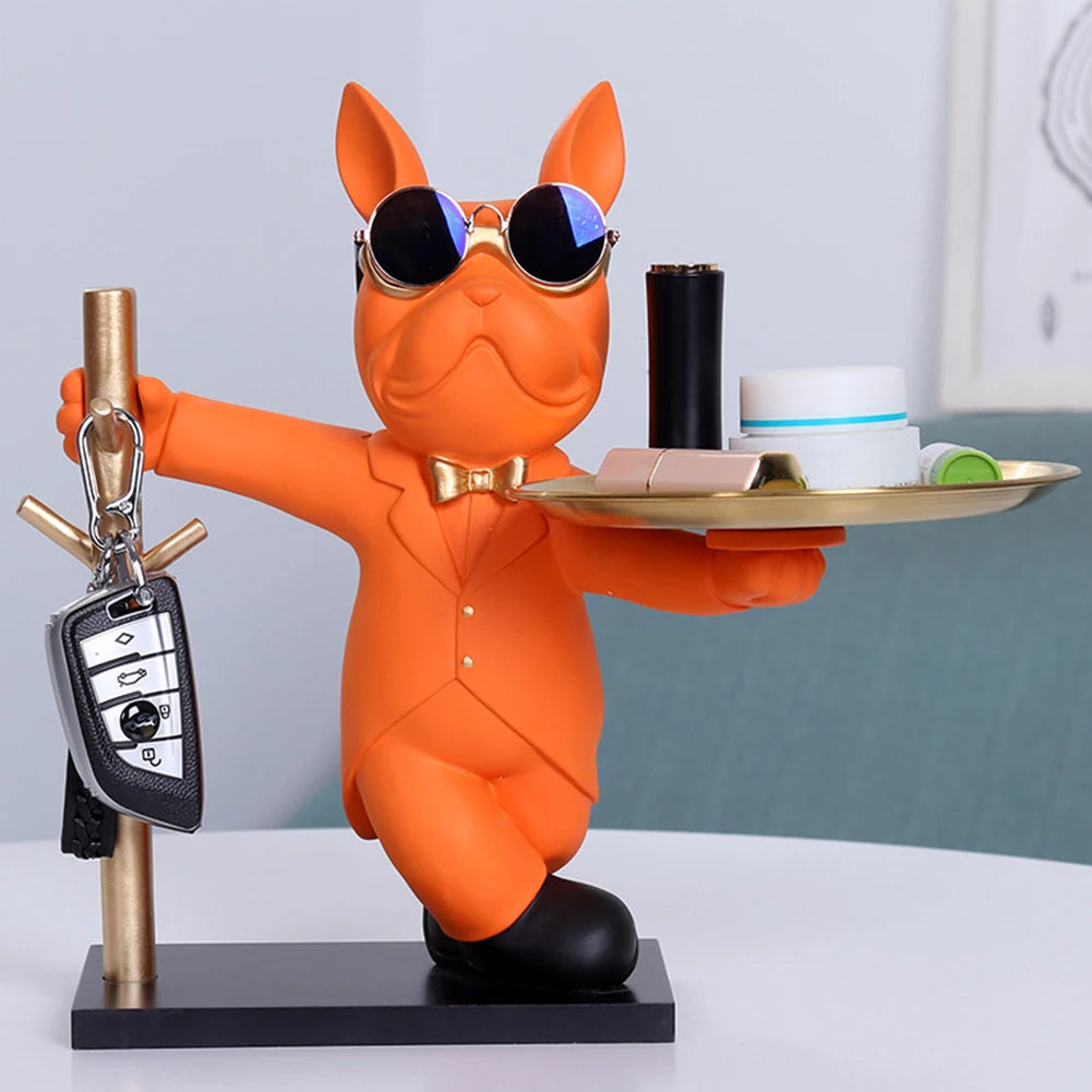 Dog Statue Coin Bank & Key/Snack Holder