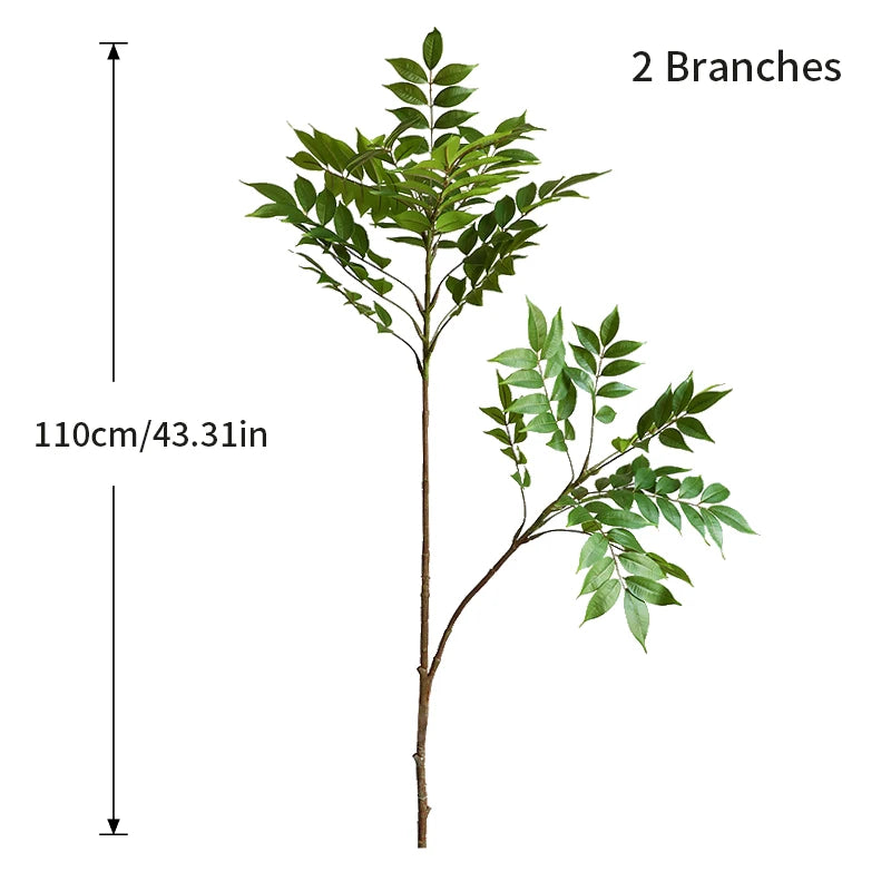 Tall Fake Palm & Green Branches for Home & Garden Decor