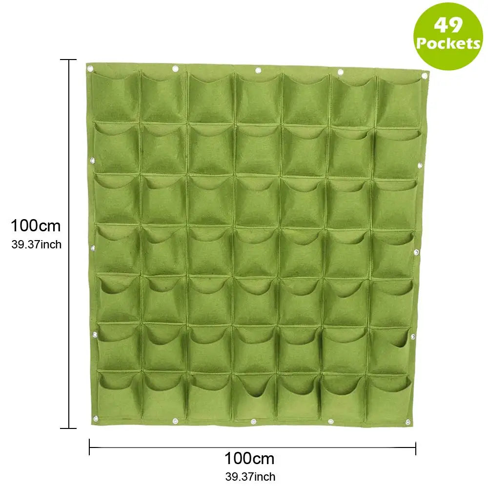 49-Pocket Hanging Planter Bag
