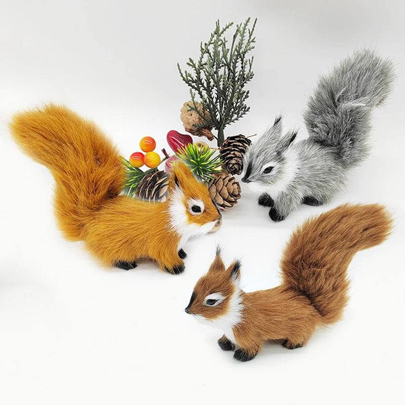Mini Artificial Squirrel Figurine