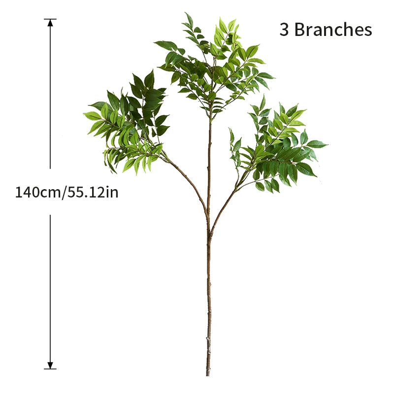 Tall Fake Palm & Green Branches for Home & Garden Decor