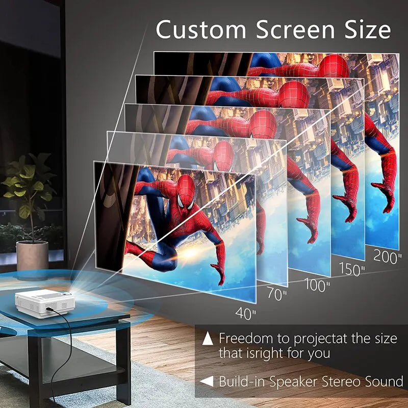 Global TFlag L36P Mini Projector 1080P 4K WiFi Portable