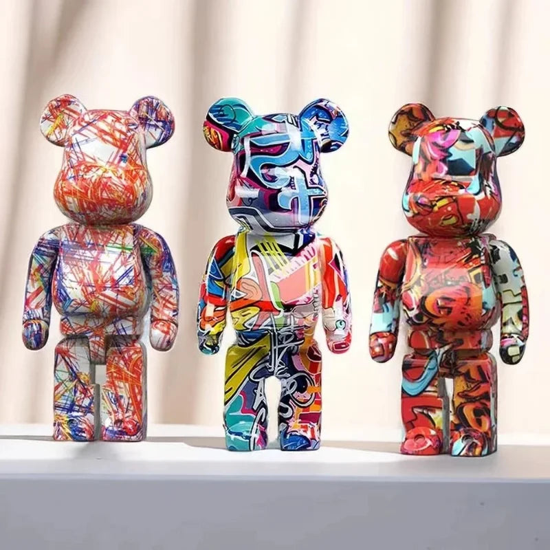 27cm Graffiti Bear Figurine