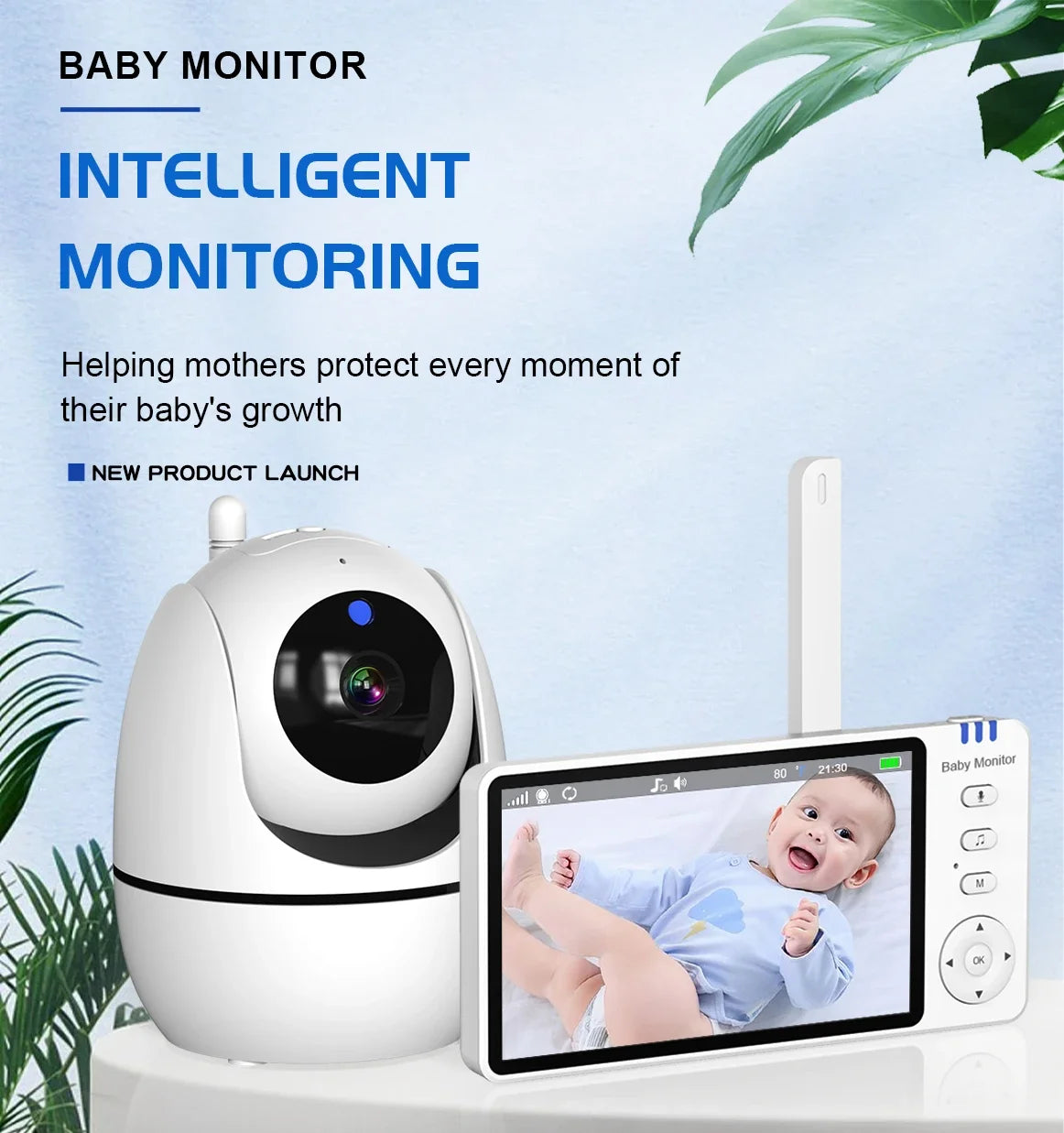 5.0" Wireless Video Baby Monitor