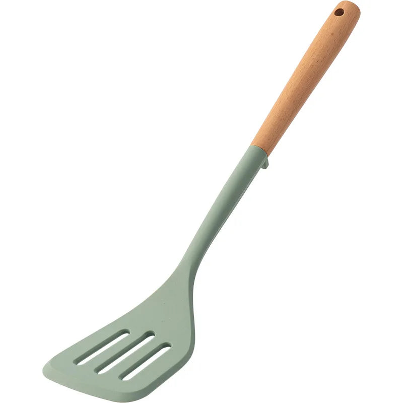 Wooden Handle Silicone Cooking Spatula