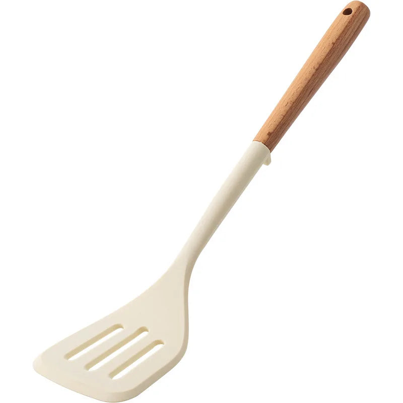 Wooden Handle Silicone Cooking Spatula