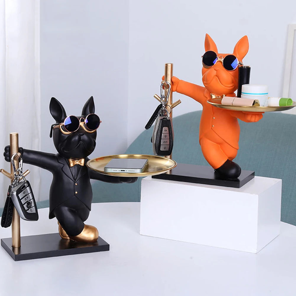 Dog Statue Coin Bank & Key/Snack Holder
