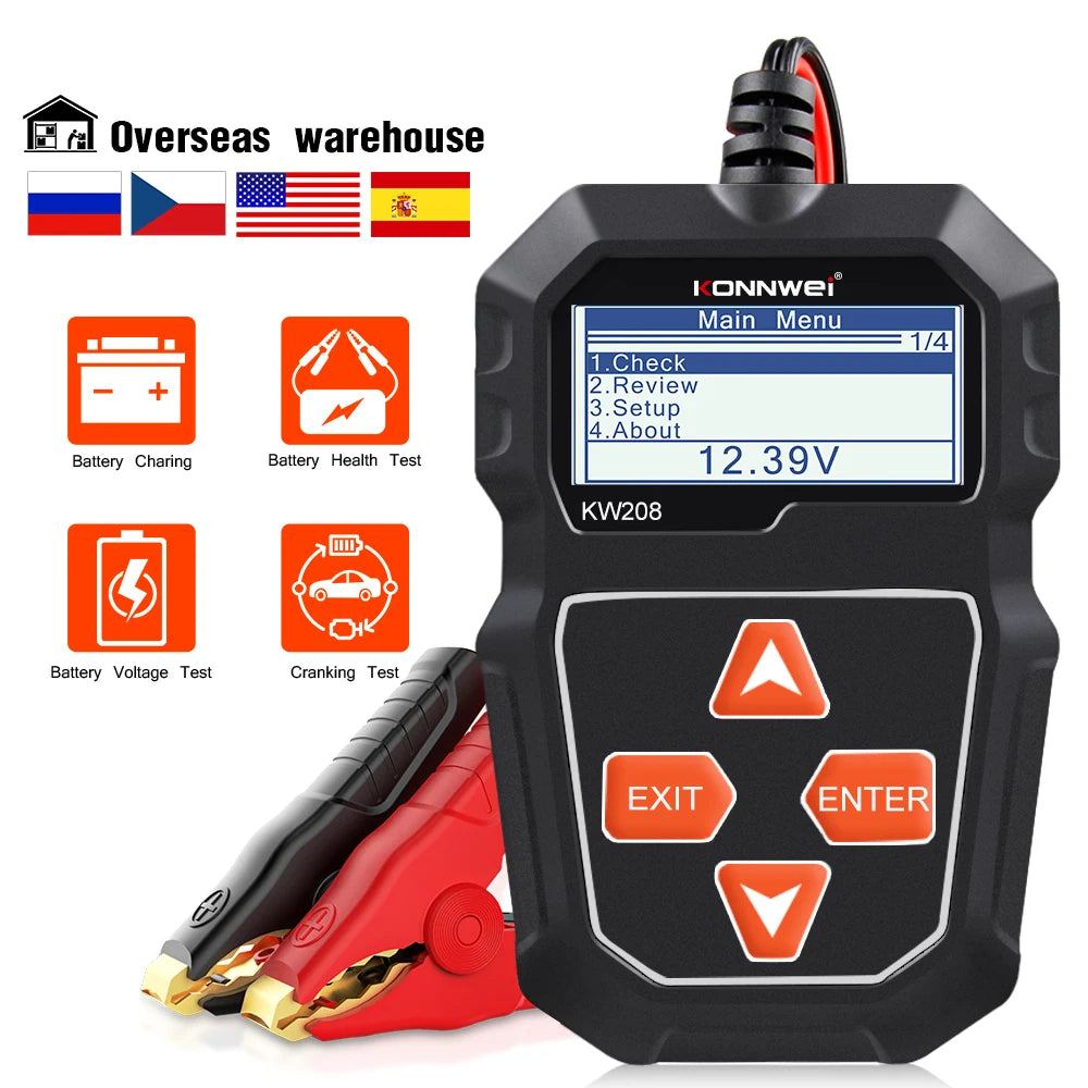 Battery Analyzer & Cranking/Charging Circuit Tester 100-2000CCA