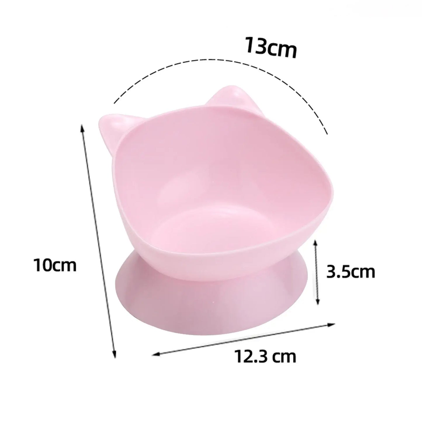 Tilted Water & Food Feeder Raised Pet Bowl