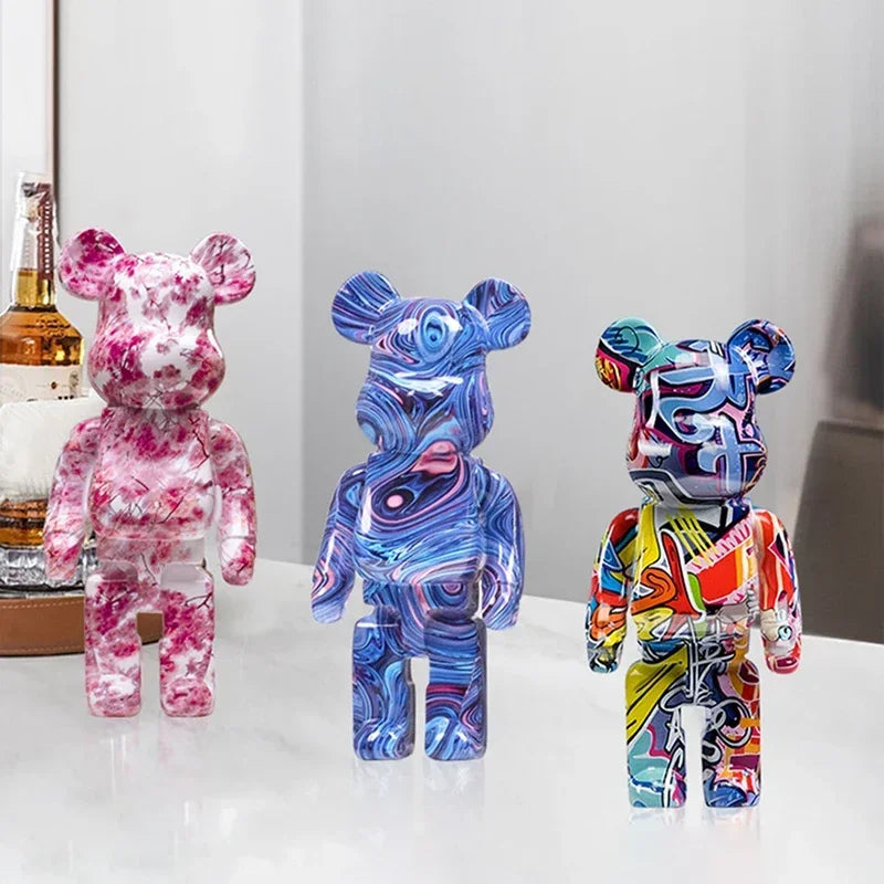 27cm Graffiti Bear Figurine