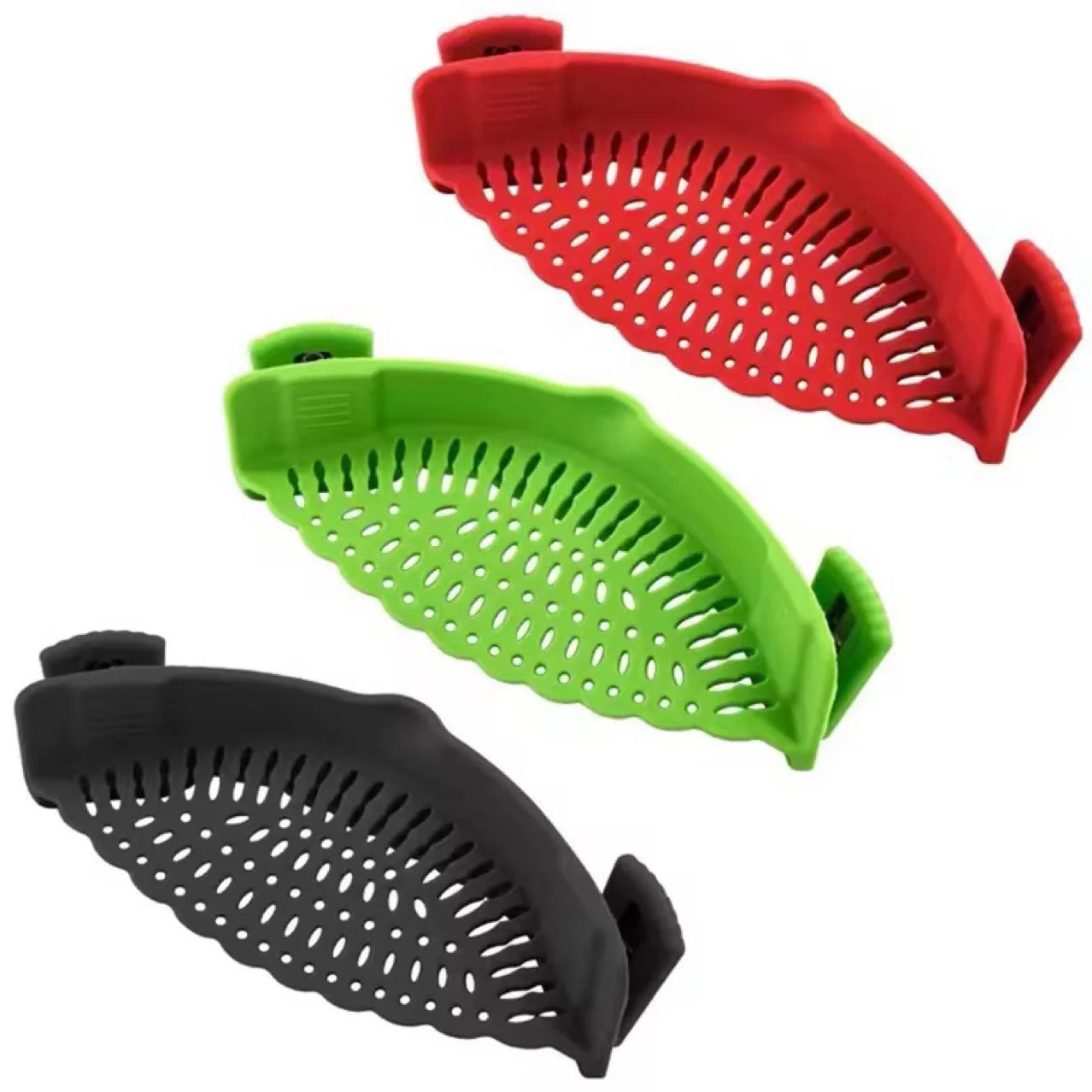 Adjustable Clip-On Pot Strainer – Kitchen Sink & Pan Accessory