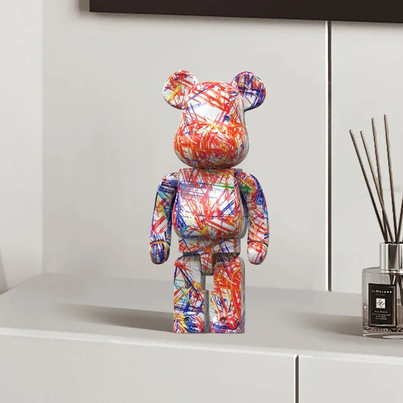 27cm Graffiti Bear Figurine