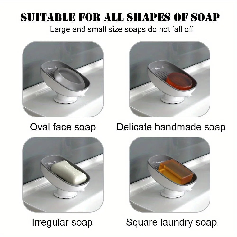 Creative Suction Cup Soap Dish – Bathroom Soap Holder