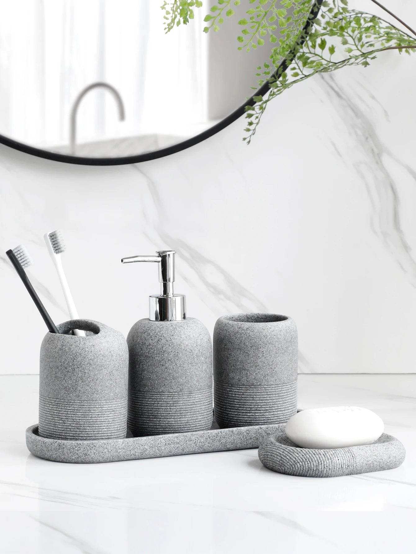 5PCS Bathroom Accessories Set – Lotion Dispenser