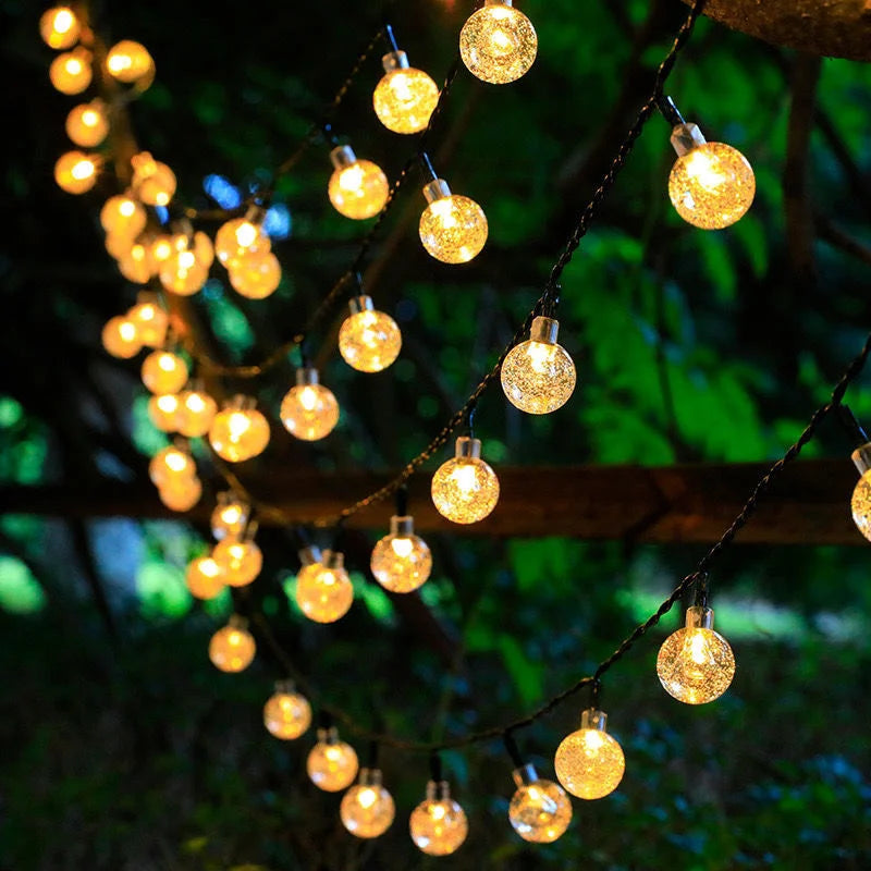Solar Crystal Globe Fairy Lights