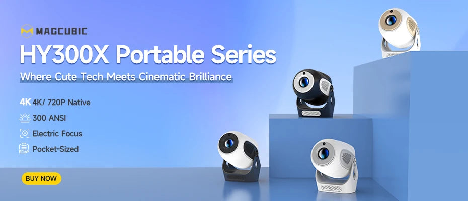 Magcubic HY300 Pro Projector 4K Android 11 WiFi 6 – 290 ANSI