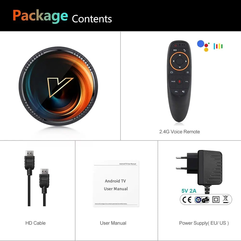 W2 ATV Smart TV Box 4K Android 11 (2GB/4GB RAM)