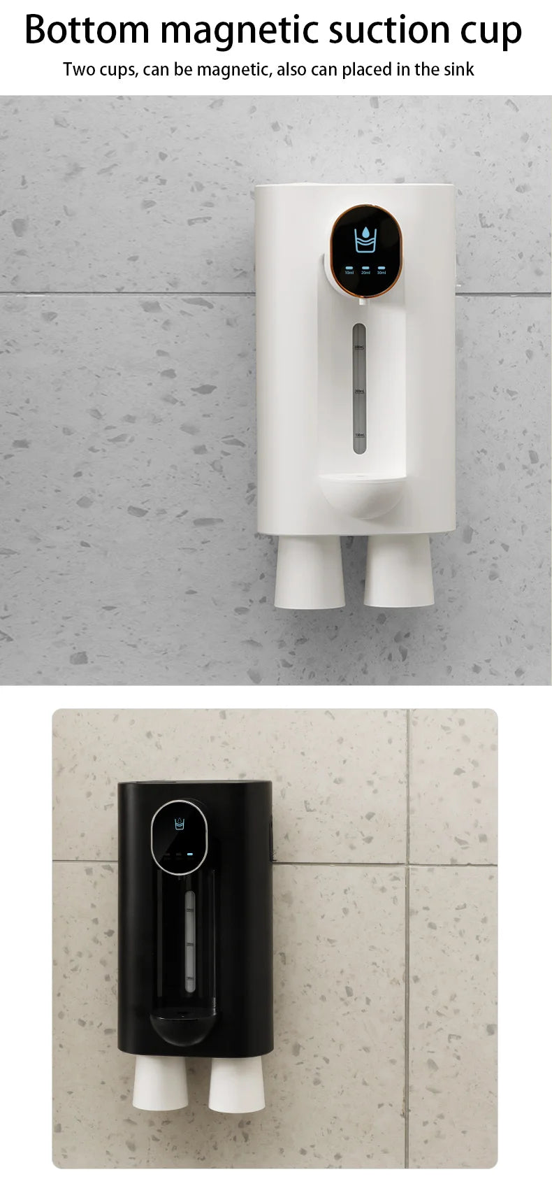 Magnetic Mouthwash & Liquid Soap Dispenser