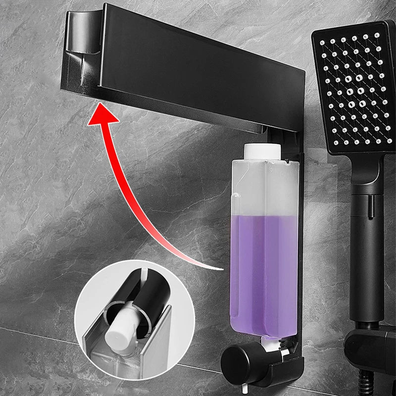 420ml Wall-Mounted Soap & Shampoo Dispenser