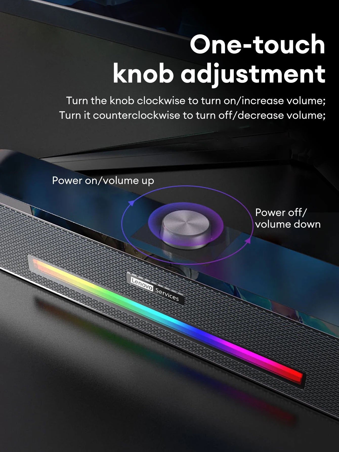 Lenovo Wired & Bluetooth 5.0 Soundbar with Subwoofer