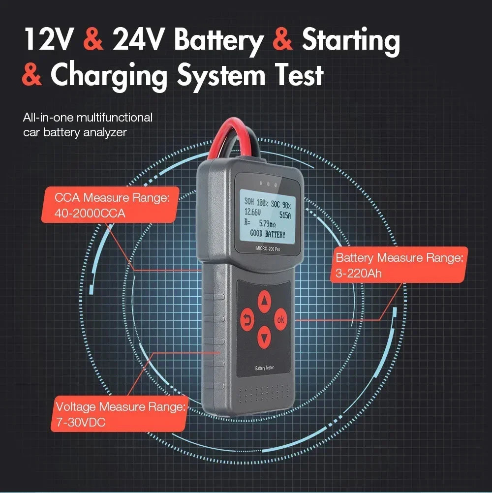 Mechanical Battery Capacity Tester for Garage & Workshop