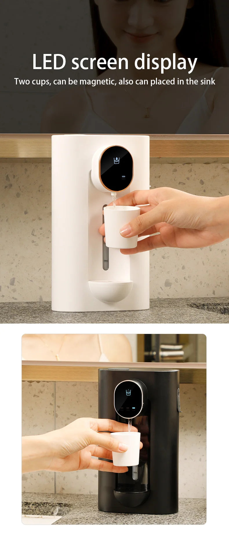 Magnetic Mouthwash & Liquid Soap Dispenser