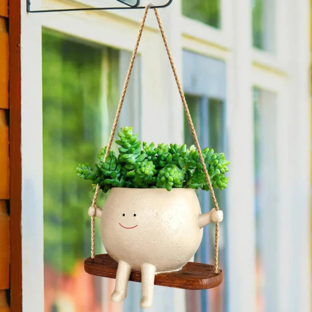 Creative Head Planter for Home & Garden Decor
