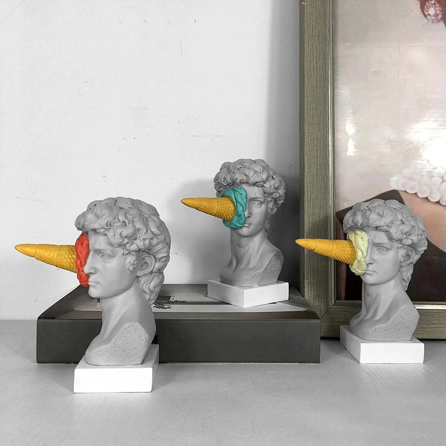 Modern Nordic Ice Cream David Figurine