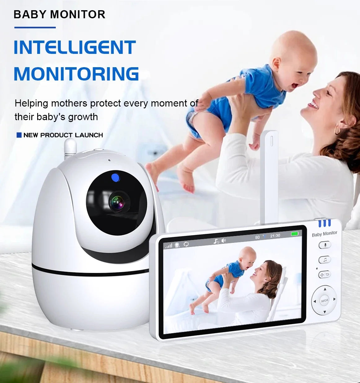 5.0" Wireless Video Baby Monitor