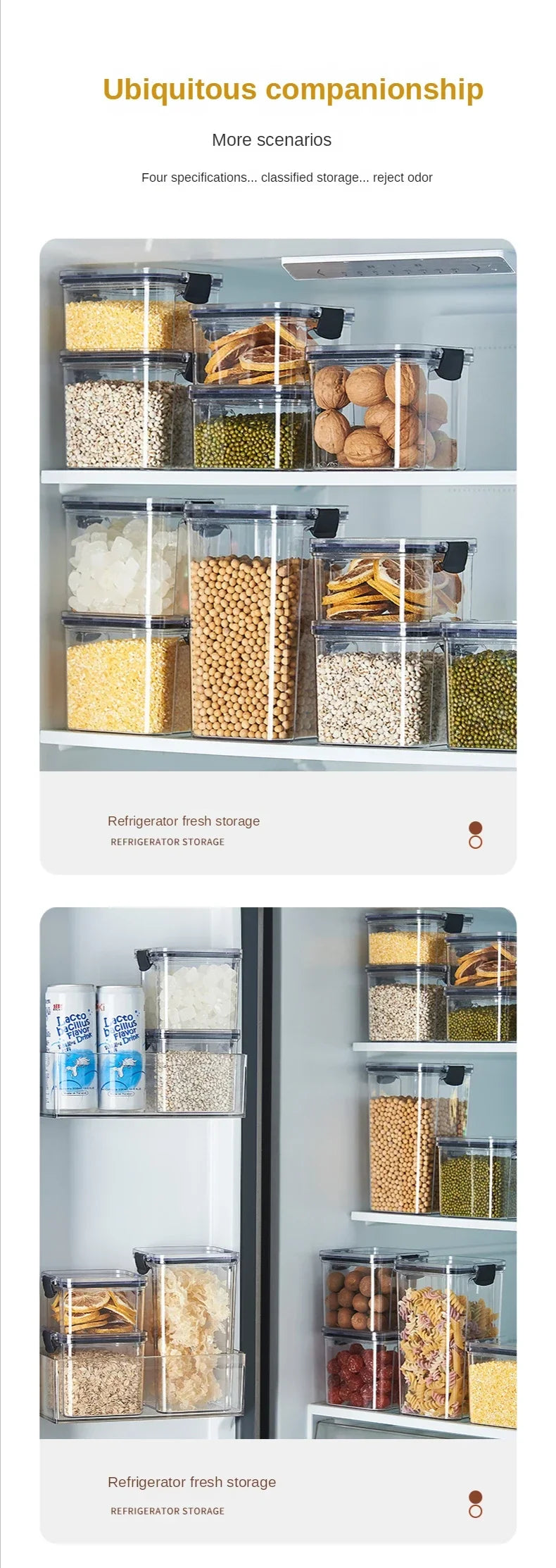 Large Capacity Sealed Kitchen Storage Container