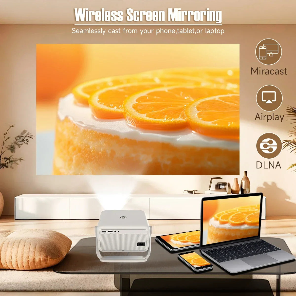 Magcubic L018 Projector 4K 1080P – 650 ANSI WiFi 6 Android 11