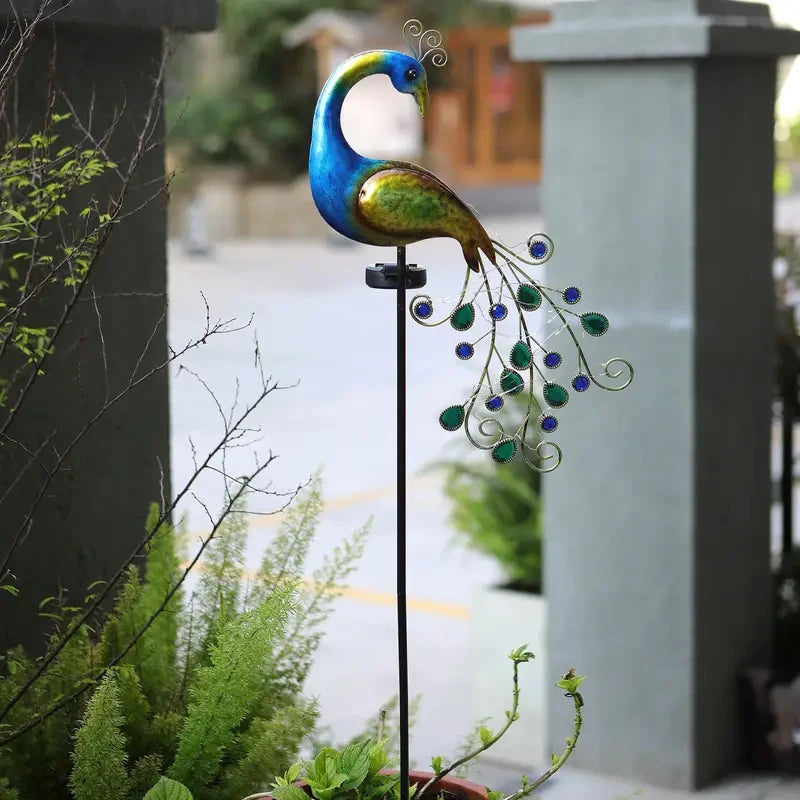 Metal Peacock Garden Decor