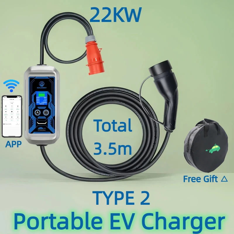 Portable Type2 with 3.5m Cable & APP Control
