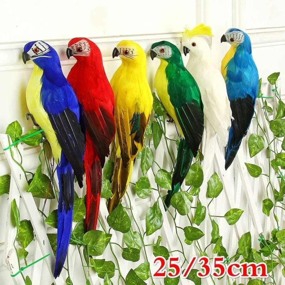 Creative 25/35cm Simulation Parrot Lawn Decoration